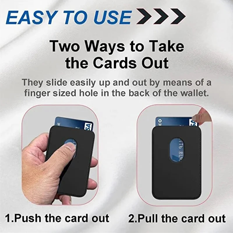 Leather Wallet Case for iPhone 15 Pro Max & MagSafe – Card Holder Cover Compatible with iPhone 14, 13, 12 – Magnetic MagSafe Wallet Case