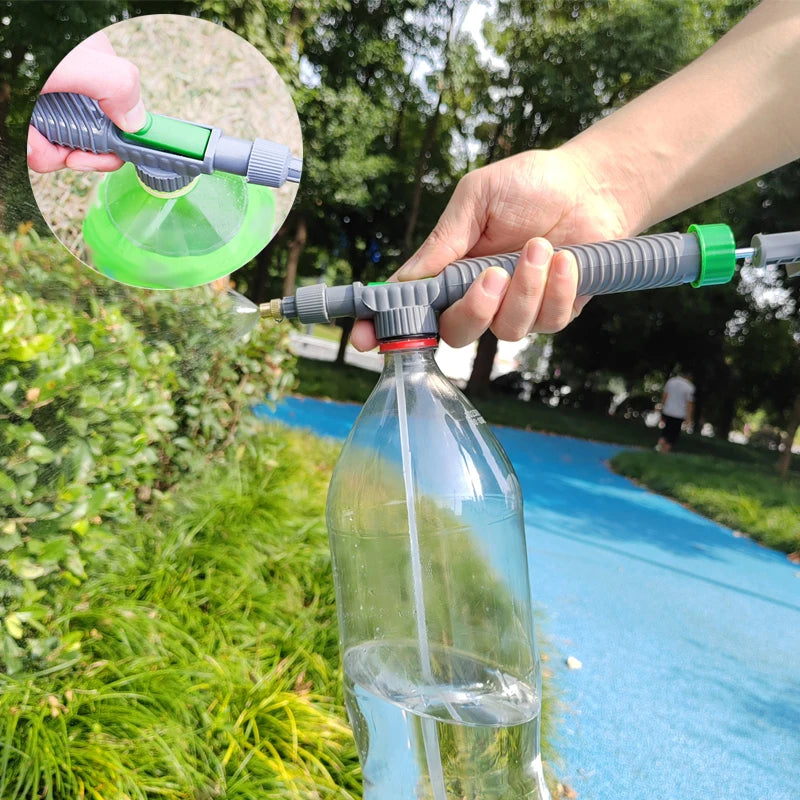 High-Pressure Garden Watering Sprayer Gun | Irrigation Spray Head for Flowers, Plants, Lawn, Juice Bottles, Plastic Trolley