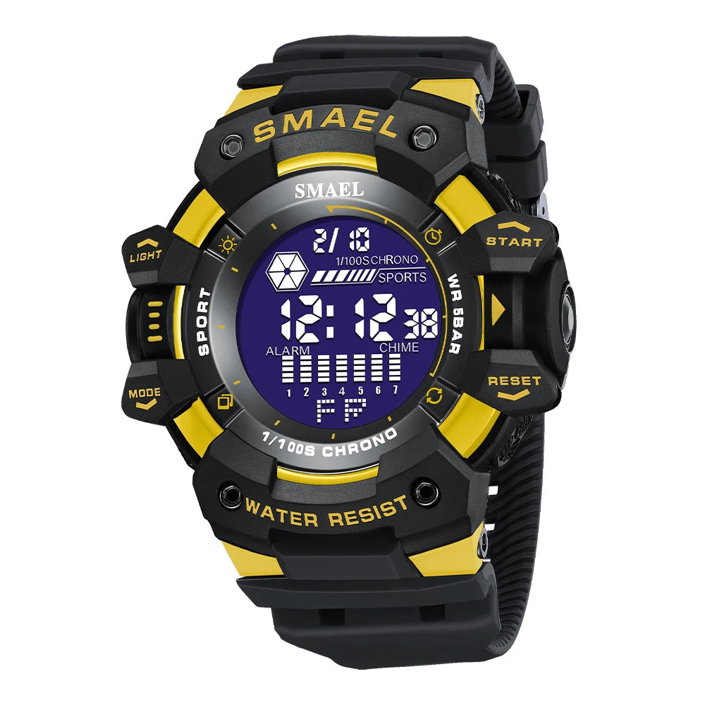 2023 Men Watches Luxury Man Military Watch SMAEL 8050 Waterproof Big Dial Fashion LED Backlight Sport Digital Watch For Men