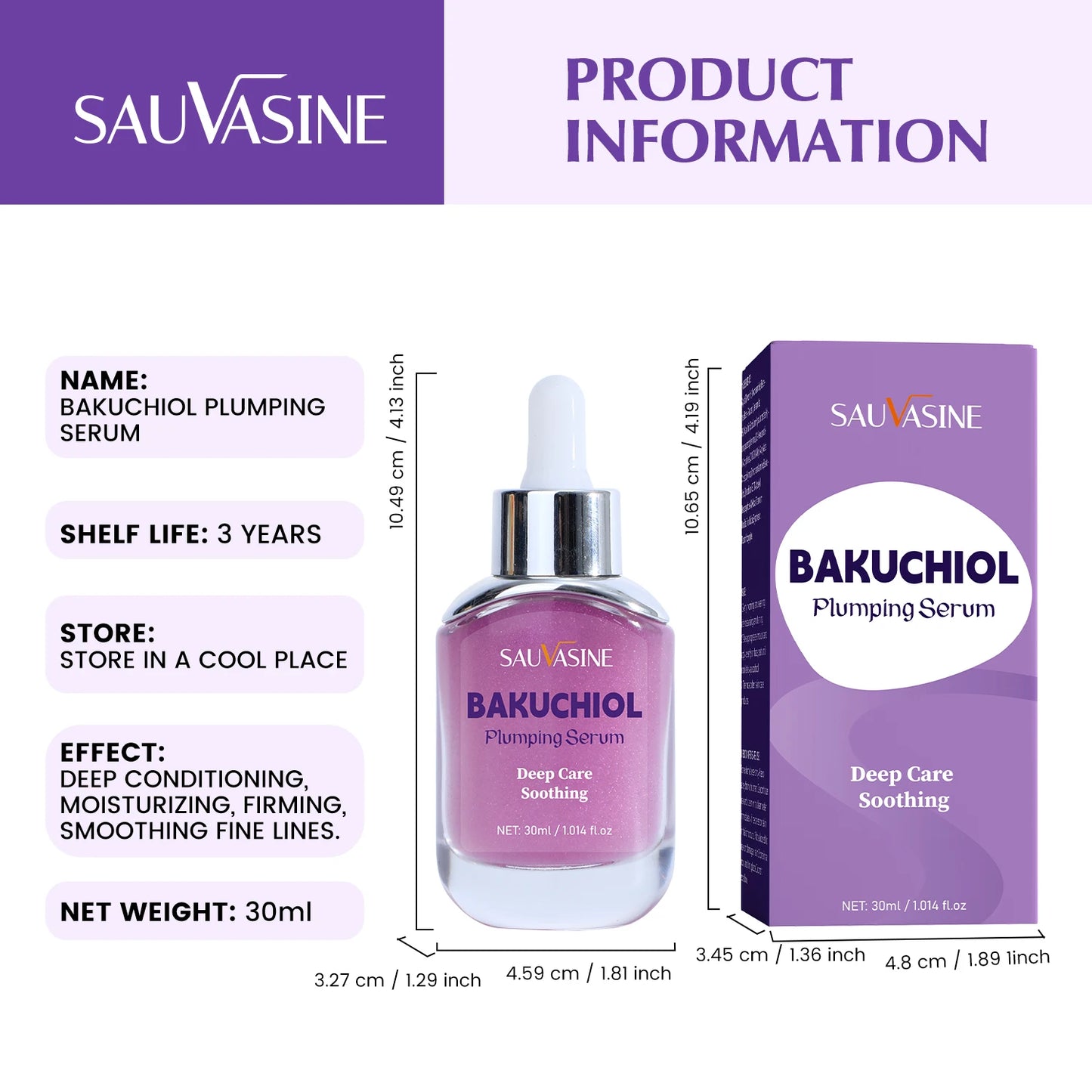 Bakuchiol Plumping Serum Skin Moisturizing