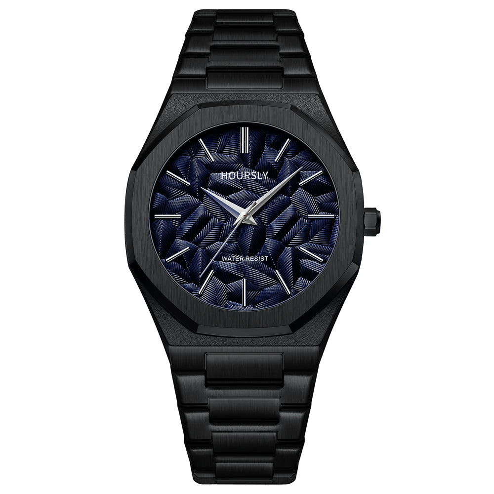 Watch For Men Original Top Brand All Black Stainless Steel Men's Wristwatch Classic Business Waterproof Japan Movement