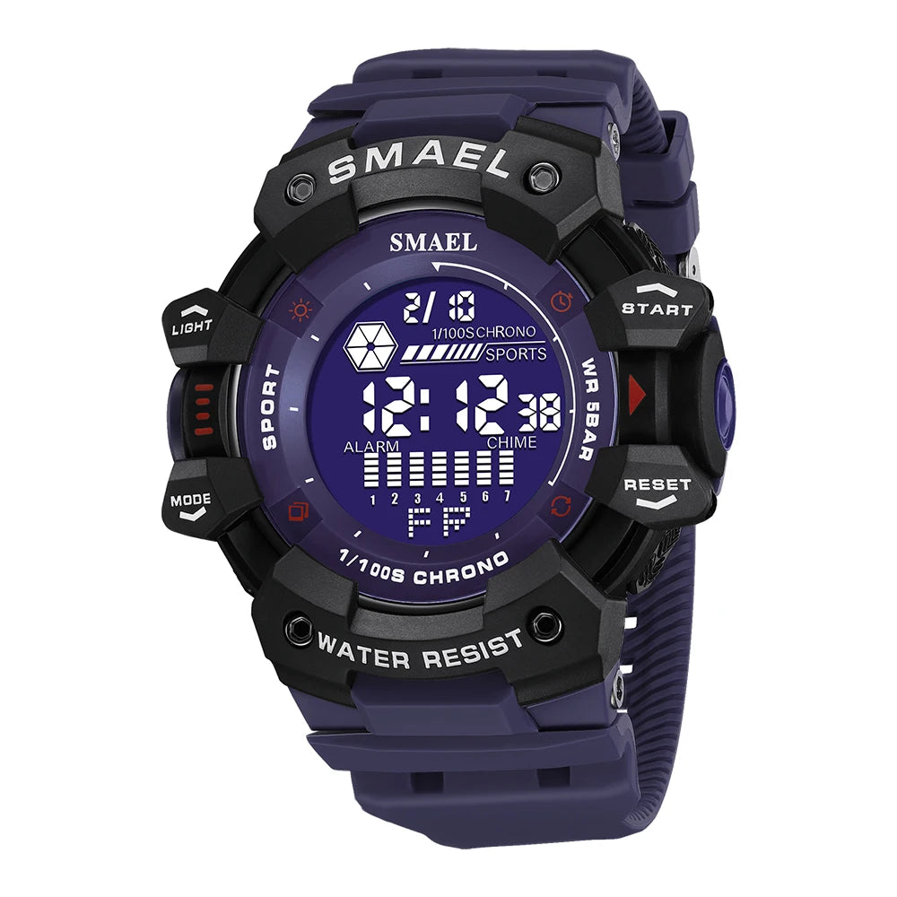 2023 Men Watches Luxury Man Military Watch SMAEL 8050 Waterproof Big Dial Fashion LED Backlight Sport Digital Watch For Men