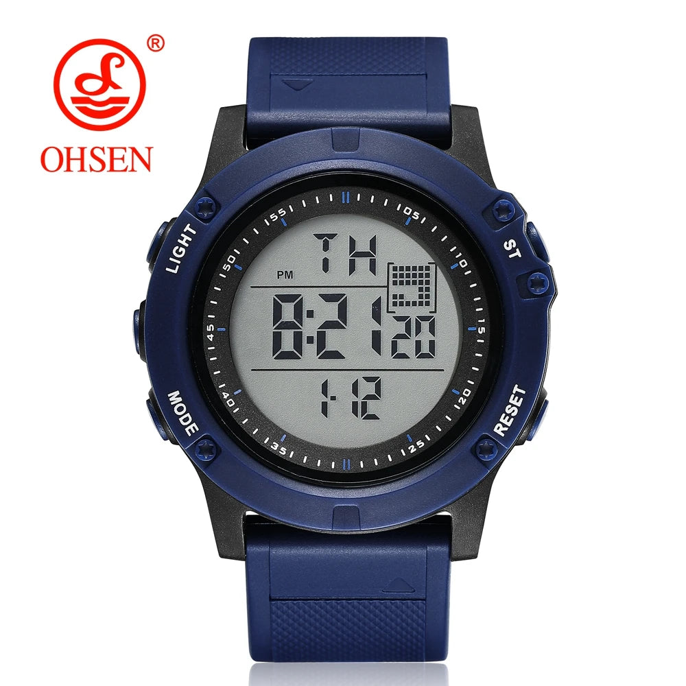 Men Watches Outdoor Sport Waterproof Digital Watch for Men Large LED Dial Fashion Khaki Military Wristwatch Relogio Masculino