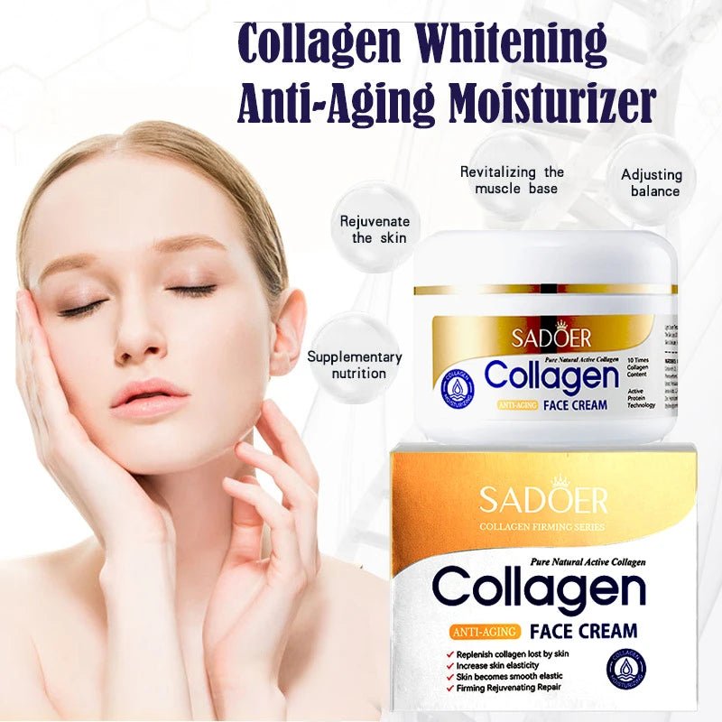 Collagen Skin Care Set Whitening Face Cream Anti - aging Firming Lifting Facial Serum Super Moisturizing Hyaluronic Essence - TheGlamTrend<none>Collagen Skin Care Set Whitening Face Cream Anti - aging Firming Lifting Facial Serum Super Moisturizing Hyaluronic Essence