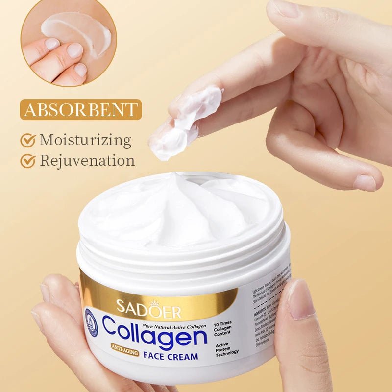 Collagen Skin Care Set Whitening Face Cream Anti - aging Firming Lifting Facial Serum Super Moisturizing Hyaluronic Essence - TheGlamTrend<none>Collagen Skin Care Set Whitening Face Cream Anti - aging Firming Lifting Facial Serum Super Moisturizing Hyaluronic Essence