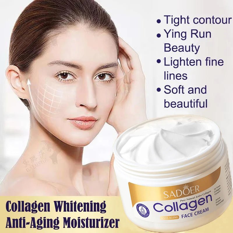 Collagen Skin Care Set Whitening Face Cream Anti - aging Firming Lifting Facial Serum Super Moisturizing Hyaluronic Essence - TheGlamTrend<none>Collagen Skin Care Set Whitening Face Cream Anti - aging Firming Lifting Facial Serum Super Moisturizing Hyaluronic Essence
