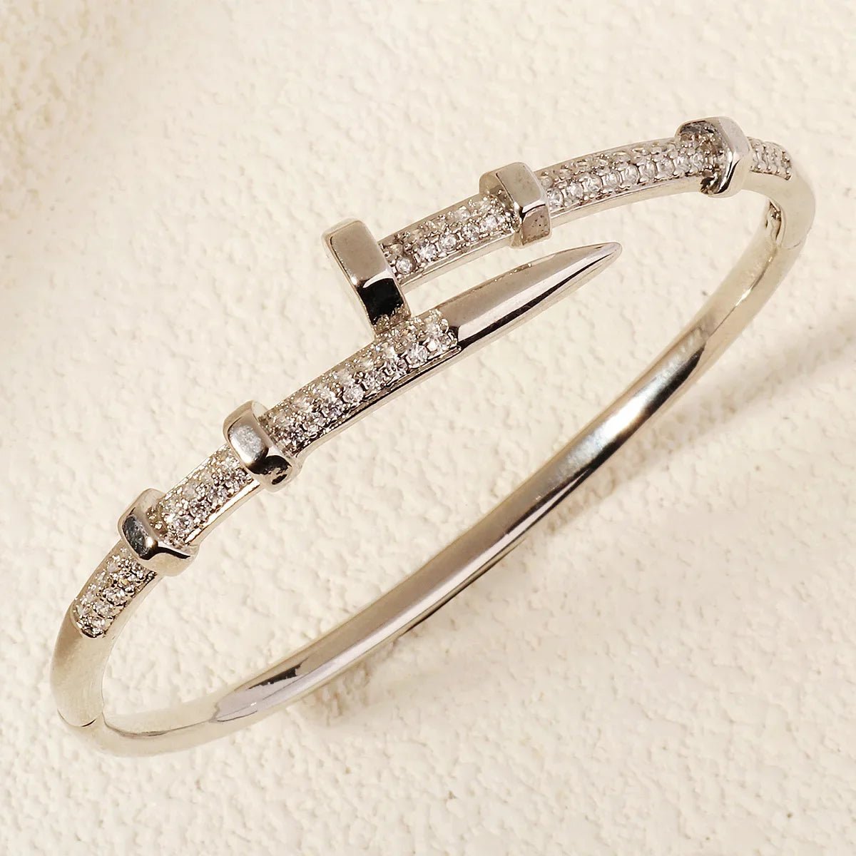 Female Jewelry Nail Bracelets Trendy Bracelet Zircon Screw Bracelet For Women Everyday Party Festive Jewelry As Gifts - TheGlamTrend200001033:361181BS - J5507SBS - J5507SFemale Jewelry Nail Bracelets Trendy Bracelet Zircon Screw Bracelet For Women Everyday Party Festive Jewelry As Gifts