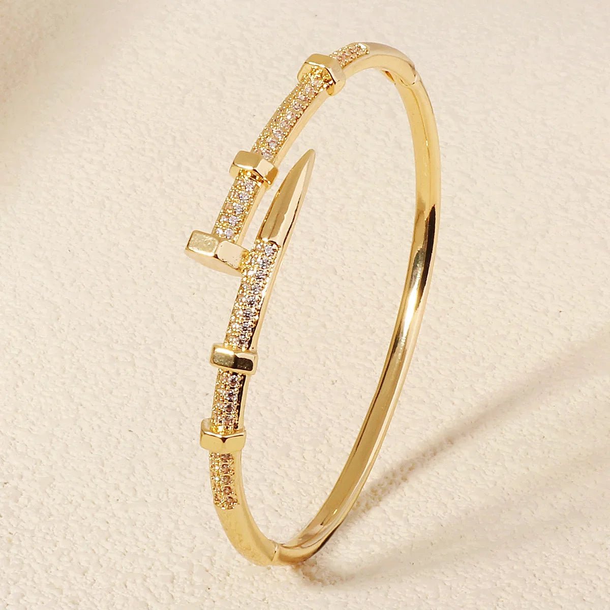 Female Jewelry Nail Bracelets Trendy Bracelet Zircon Screw Bracelet For Women Everyday Party Festive Jewelry As Gifts - TheGlamTrend200001033:361181BS - J5507SBS - J5507SFemale Jewelry Nail Bracelets Trendy Bracelet Zircon Screw Bracelet For Women Everyday Party Festive Jewelry As Gifts