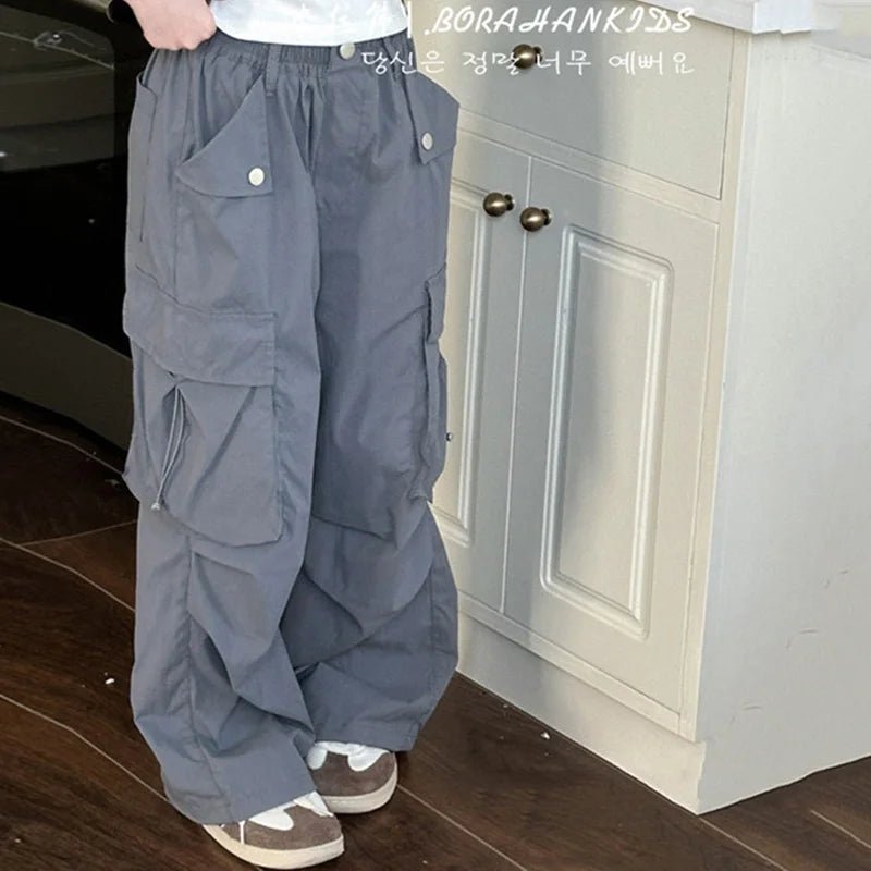 Girls Cargo Pants Spring Large Size Trousers For Teenager Summer Children's Fashion Clothing Kids Casual Loose Clothing 5 - 14Y - TheGlamTrend14:193Pink;200000463:20000419511 - 12T(Size 160);200007763:201336100PinkCHINA11 - 12T(Size 160)Girls Cargo Pants Spring Large Size Trousers For Teenager Summer Children's Fashion Clothing Kids Casual Loose Clothing 5 - 14Y
