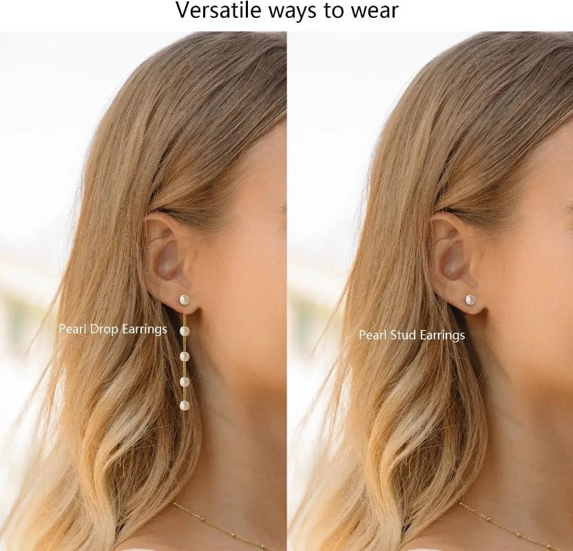 Gold Jewelry Set for Women, Dainty 14K Gold/Silver Plated Pearl Necklace and Earring Set with Drop Earrings Bracelets Necklace - TheGlamTrend200001033:361181SilverSilverGold Jewelry Set for Women, Dainty 14K Gold/Silver Plated Pearl Necklace and Earring Set with Drop Earrings Bracelets Necklace