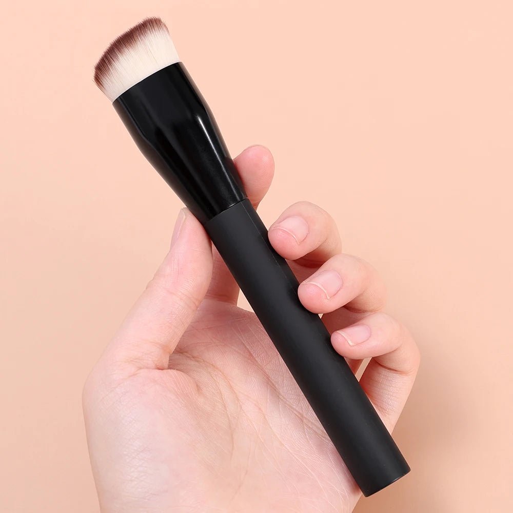 Makeup Brushes Foundation Concealer Angled Seamless Cover Synthetic Dark Circle Liquid Cream Cosmetics Contour Brush Beauty Tool - TheGlamTrend200007787:193blackMakeup Brushes Foundation Concealer Angled Seamless Cover Synthetic Dark Circle Liquid Cream Cosmetics Contour Brush Beauty Tool