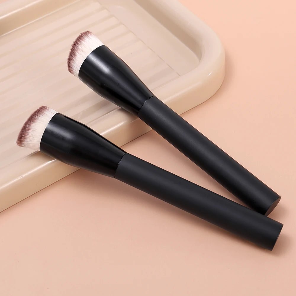 Makeup Brushes Foundation Concealer Angled Seamless Cover Synthetic Dark Circle Liquid Cream Cosmetics Contour Brush Beauty Tool - TheGlamTrend200007787:193blackMakeup Brushes Foundation Concealer Angled Seamless Cover Synthetic Dark Circle Liquid Cream Cosmetics Contour Brush Beauty Tool