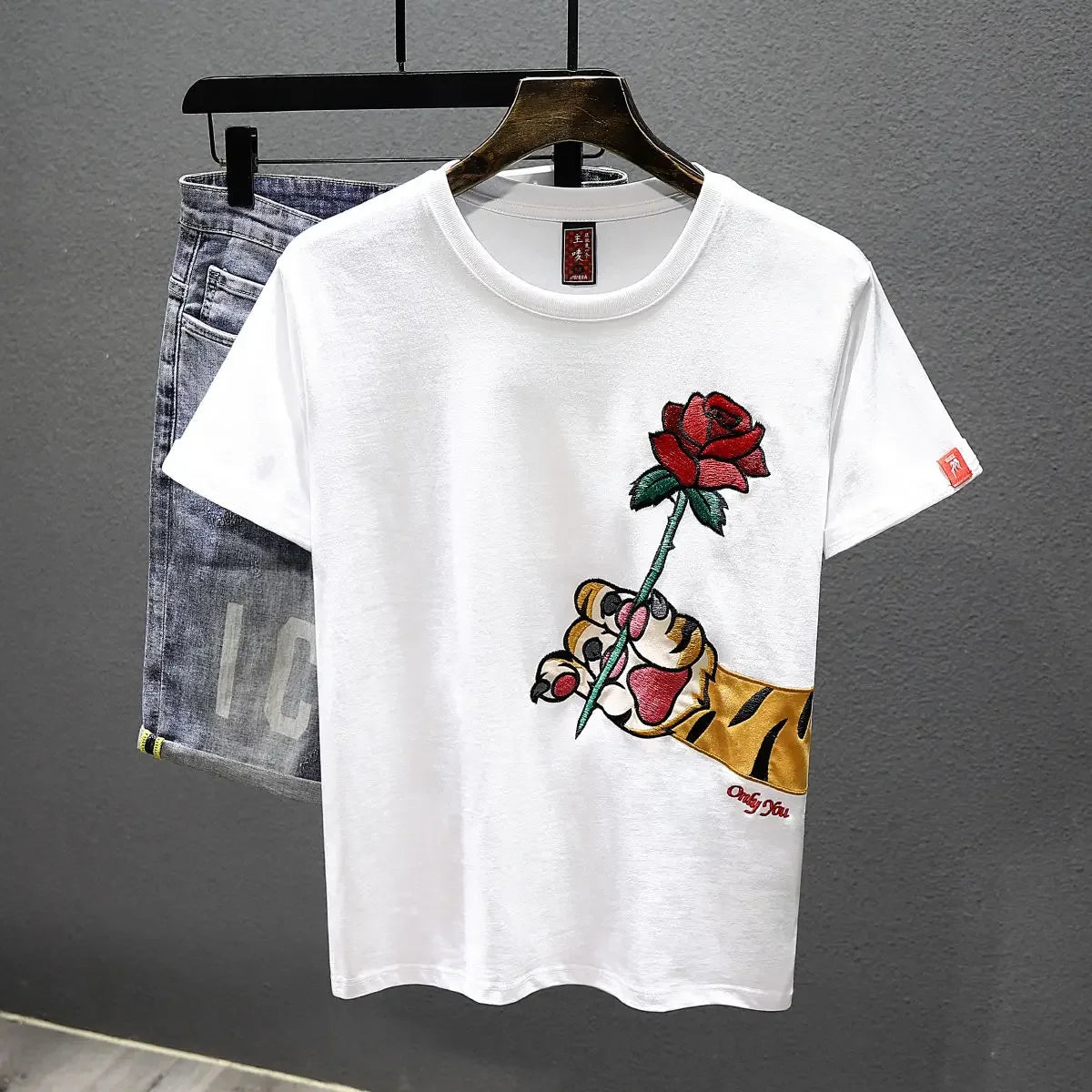 Man Tee Shirts Embroidery T Shirt For Men Heather Funny Rock Top Watercolor Katoen Hot Cheap Clothes And Young On Sale Trend - TheGlamTrend14:771White T-shirt;5:361385White T-shirtLMan Tee Shirts Embroidery T Shirt For Men Heather Funny Rock Top Watercolor Katoen Hot Cheap Clothes And Young On Sale Trend