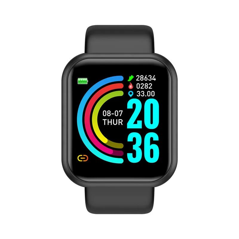 Smart Watches For Women Men Bluetooth Connect Phone Player Music Control Fitness Heart Rate Monitor Sport Bracelet Digital Y68 - TheGlamTrend14:193Black Y68Black Y68Smart Watches For Women Men Bluetooth Connect Phone Player Music Control Fitness Heart Rate Monitor Sport Bracelet Digital Y68