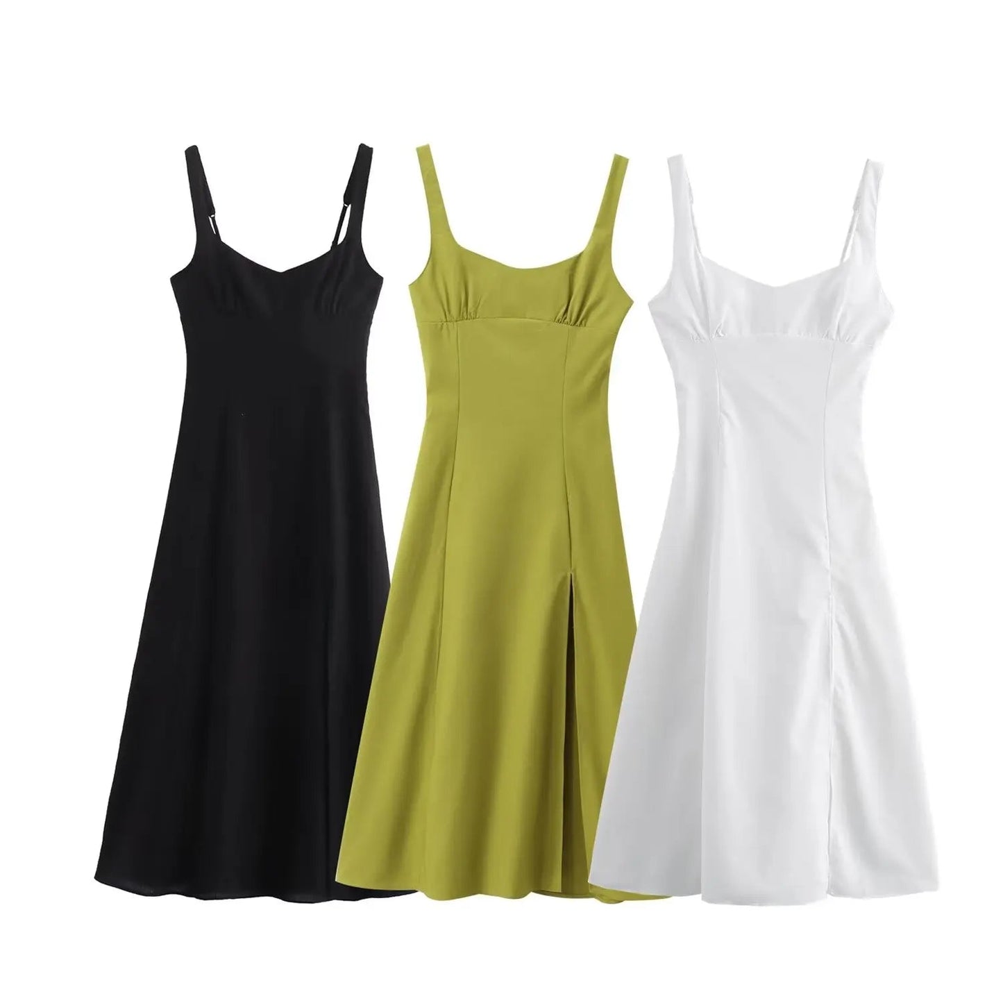 TRAFZA Elegant Sexy Halter Solid Dress Women's New 2025 Summer Fasion Holiday Casual Dress Backless Zipper Long Dress - TheGlamTrend14:193Black;5:872BlackXSTRAFZA Elegant Sexy Halter Solid Dress Women's New 2025 Summer Fasion Holiday Casual Dress Backless Zipper Long Dress