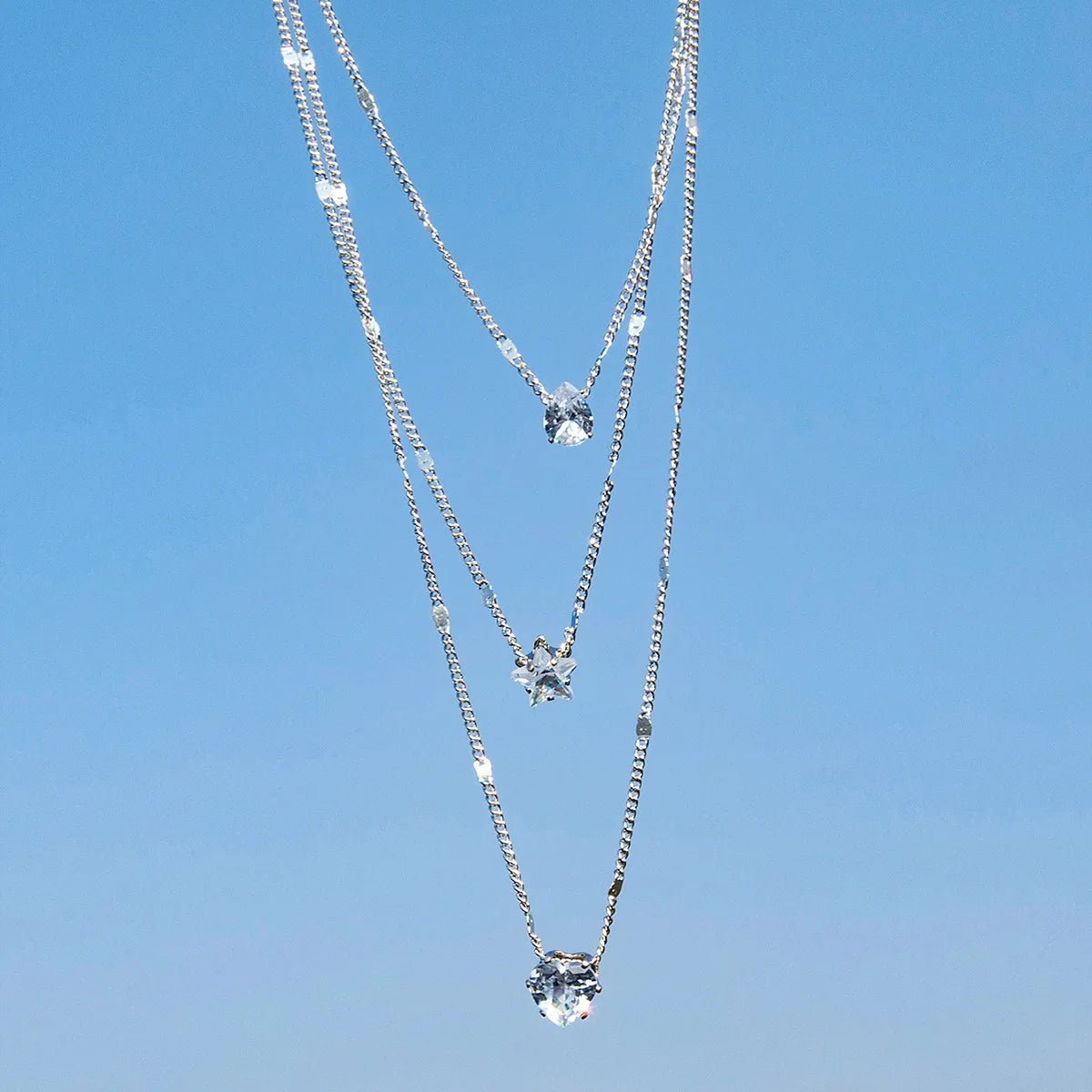Trendy Zircon Pendant Necklace For Women Multilayer Chain Choker Fashion Female Party Shiny Jewelry Gift - TheGlamTrend200001034:20144781533Trendy Zircon Pendant Necklace For Women Multilayer Chain Choker Fashion Female Party Shiny Jewelry Gift