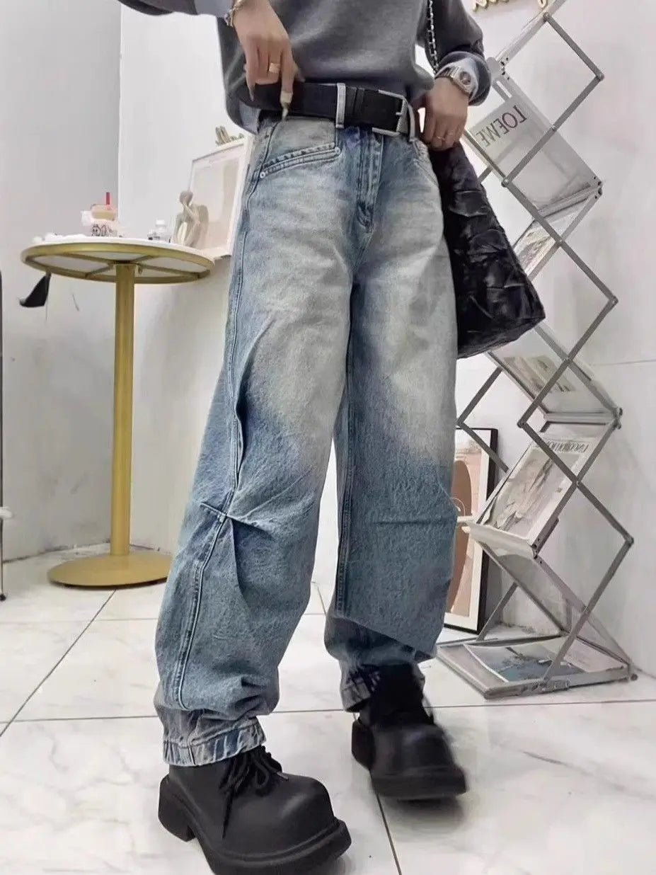 Trousers Jeans Pants for Woman Street Wear Clothes Korean Fashion Streetwear Women Y2k Clothing American Vintage Women's Baggy - TheGlamTrend14:173;5:4183BlueXXXLTrousers Jeans Pants for Woman Street Wear Clothes Korean Fashion Streetwear Women Y2k Clothing American Vintage Women's Baggy
