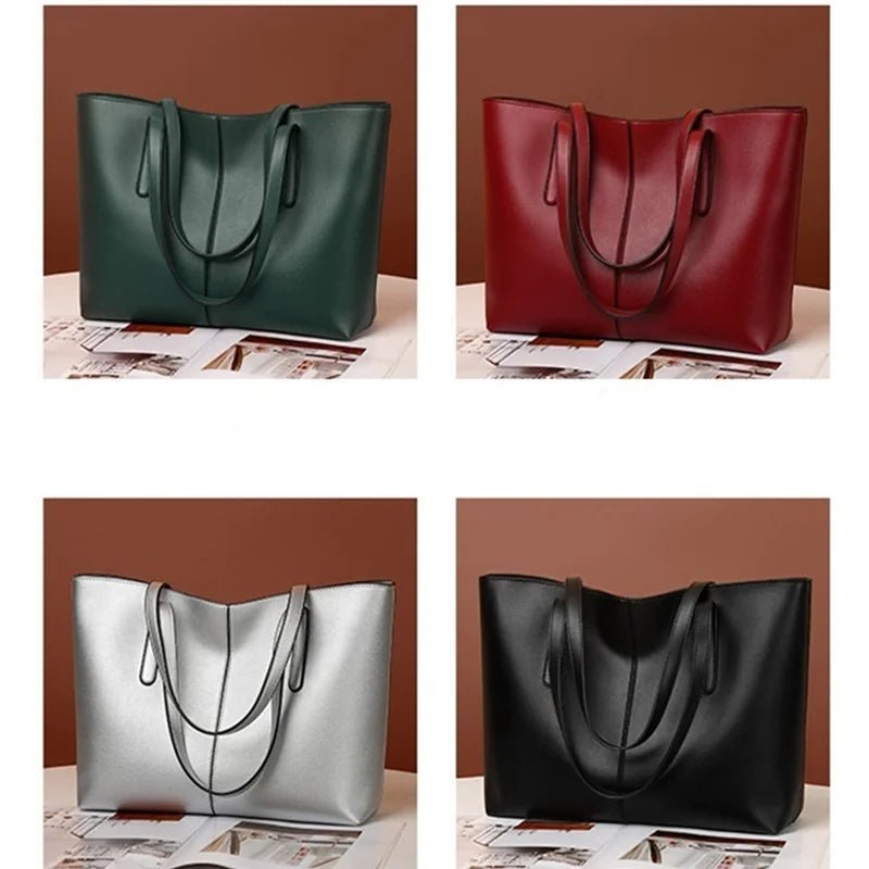 Women Fashion Bag Tote Bags for PU Shoulder Bag for Women Versatile Large Capacity Bags Split Leather Totes Handbag Work Travel - TheGlamTrend14:173BlackBlackWomen Fashion Bag Tote Bags for PU Shoulder Bag for Women Versatile Large Capacity Bags Split Leather Totes Handbag Work Travel