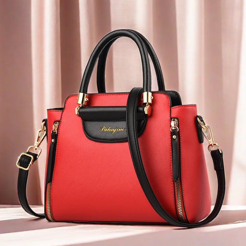 Women's bag 2025 new fashion women's bags hit color hand - held bag Europeand the United States all - match shoulder messenger bag - TheGlamTrend14:200002984BurgundyWomen's bag 2025 new fashion women's bags hit color hand - held bag Europeand the United States all - match shoulder messenger bag