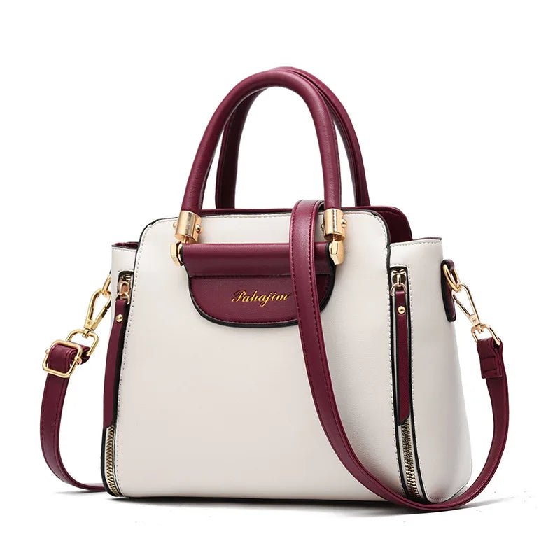 Women's bag 2025 new fashion women's bags hit color hand - held bag Europeand the United States all - match shoulder messenger bag - TheGlamTrend14:200002984BurgundyWomen's bag 2025 new fashion women's bags hit color hand - held bag Europeand the United States all - match shoulder messenger bag