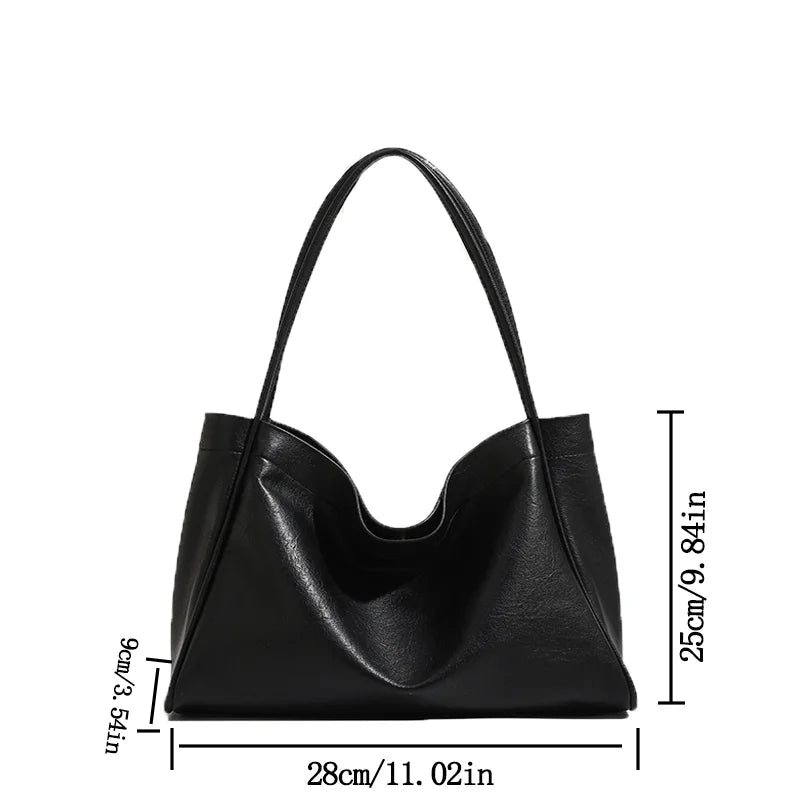Women's Bag Simple Large Capacity Shoulder Bags For Women Waterproof Tote Bag Daily Commuting Handbag - TheGlamTrend14:365458brownbrownWomen's Bag Simple Large Capacity Shoulder Bags For Women Waterproof Tote Bag Daily Commuting Handbag