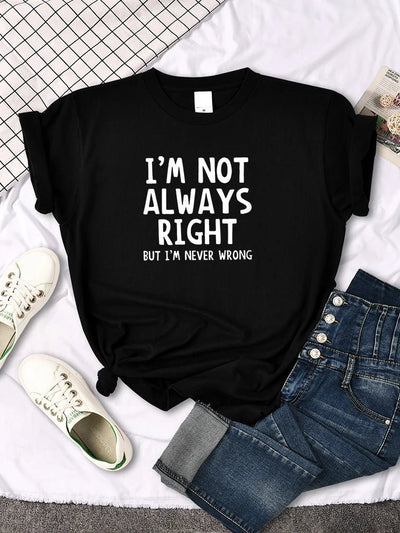 Women's T-Shirt Cool Interesting Letters Printed Tees Female Summer Oversized Tshirt Woman Round Neck Casual Tshirt Tops - TheGlamTrend14:193Black;5:4183BlackXXXLWomen's T-Shirt Cool Interesting Letters Printed Tees Female Summer Oversized Tshirt Woman Round Neck Casual Tshirt Tops