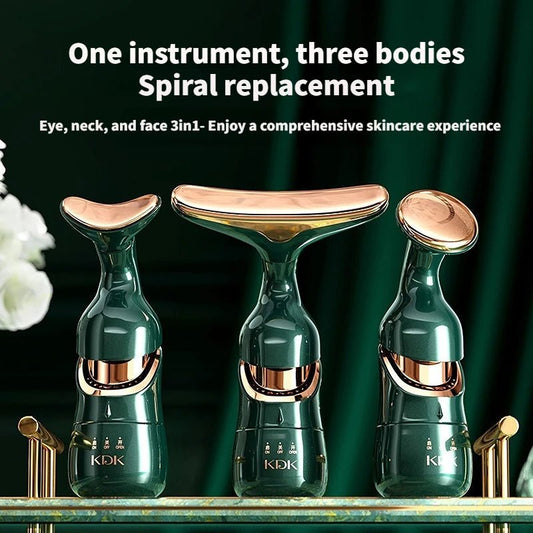3 In 1 Face Massager Neck Facial Eye Massage Introducer Microcurrent Skin Rejuvenation Anti Aging Beauty Device BEAUTY TOOLS - TheGlamTrend14:3508533 and 1 - BLACK3 and 1 - BLACK3 In 1 Face Massager Neck Facial Eye Massage Introducer Microcurrent Skin Rejuvenation Anti Aging Beauty Device BEAUTY TOOLS