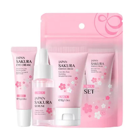 3pcs/set Sakura Skin Care Sets Face Cream Serum Eye Cream Face Beauty Products for Women Daily Moisturizing Skin Care Products - TheGlamTrend14:200021498SakuraSakura3pcs/set Sakura Skin Care Sets Face Cream Serum Eye Cream Face Beauty Products for Women Daily Moisturizing Skin Care Products