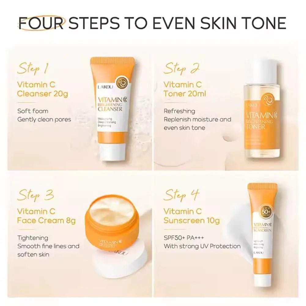 4pcs/Bag Sakura Skin Care Sets Facial Cleanser Cream Face Toner Sunscreen Products Moisturizing Smoothing Nourishing Travel Kit - TheGlamTrend14:173BB4pcs/Bag Sakura Skin Care Sets Facial Cleanser Cream Face Toner Sunscreen Products Moisturizing Smoothing Nourishing Travel Kit