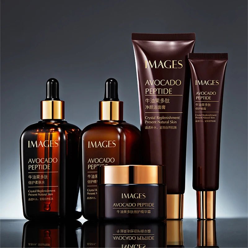 5pcs/Set IMAGES Avocado Skin Care Sets Facial Moisturizing Face Cream Serum Facial Cleanser Eye Cream Skin Care Products - TheGlamTrend<none>5pcs/Set IMAGES Avocado Skin Care Sets Facial Moisturizing Face Cream Serum Facial Cleanser Eye Cream Skin Care Products