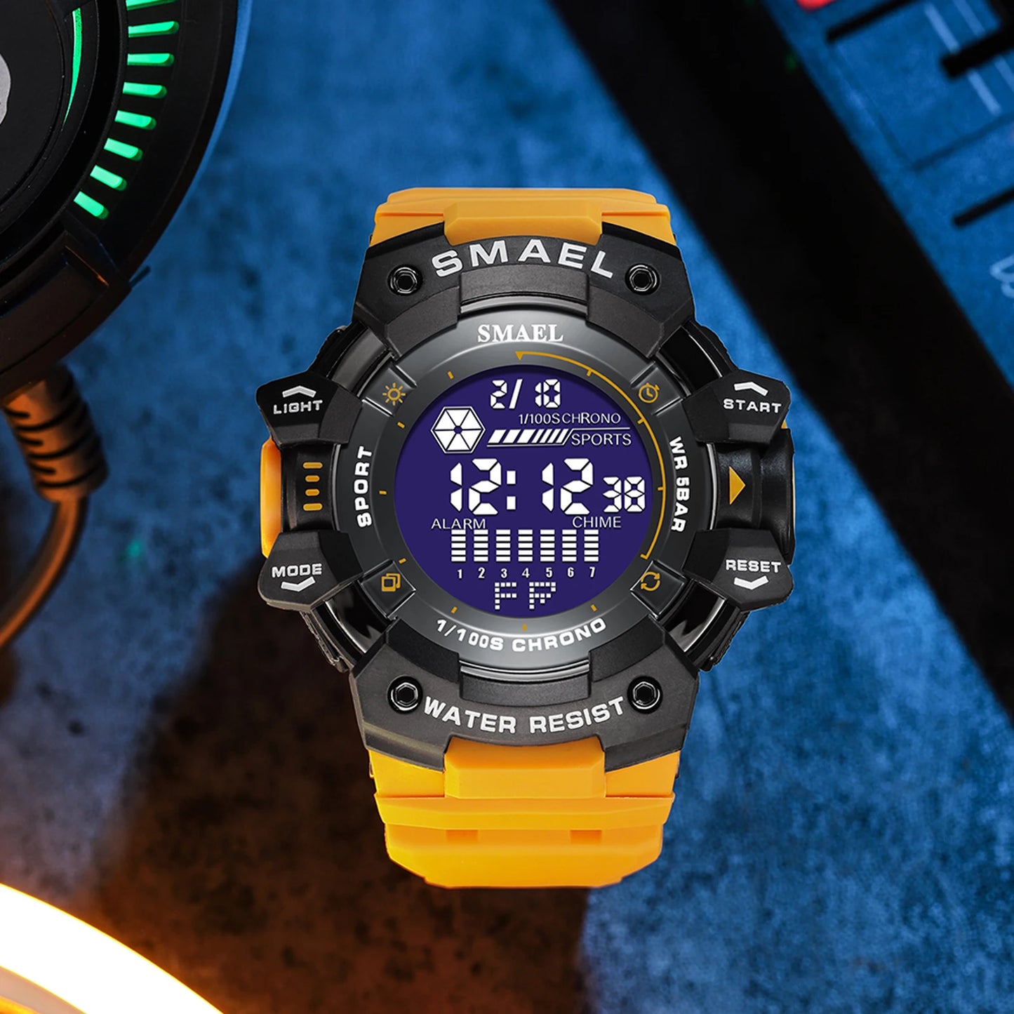 2023 Men Watches Luxury Man Military Watch SMAEL 8050 Waterproof Big Dial Fashion LED Backlight Sport Digital Watch For Men