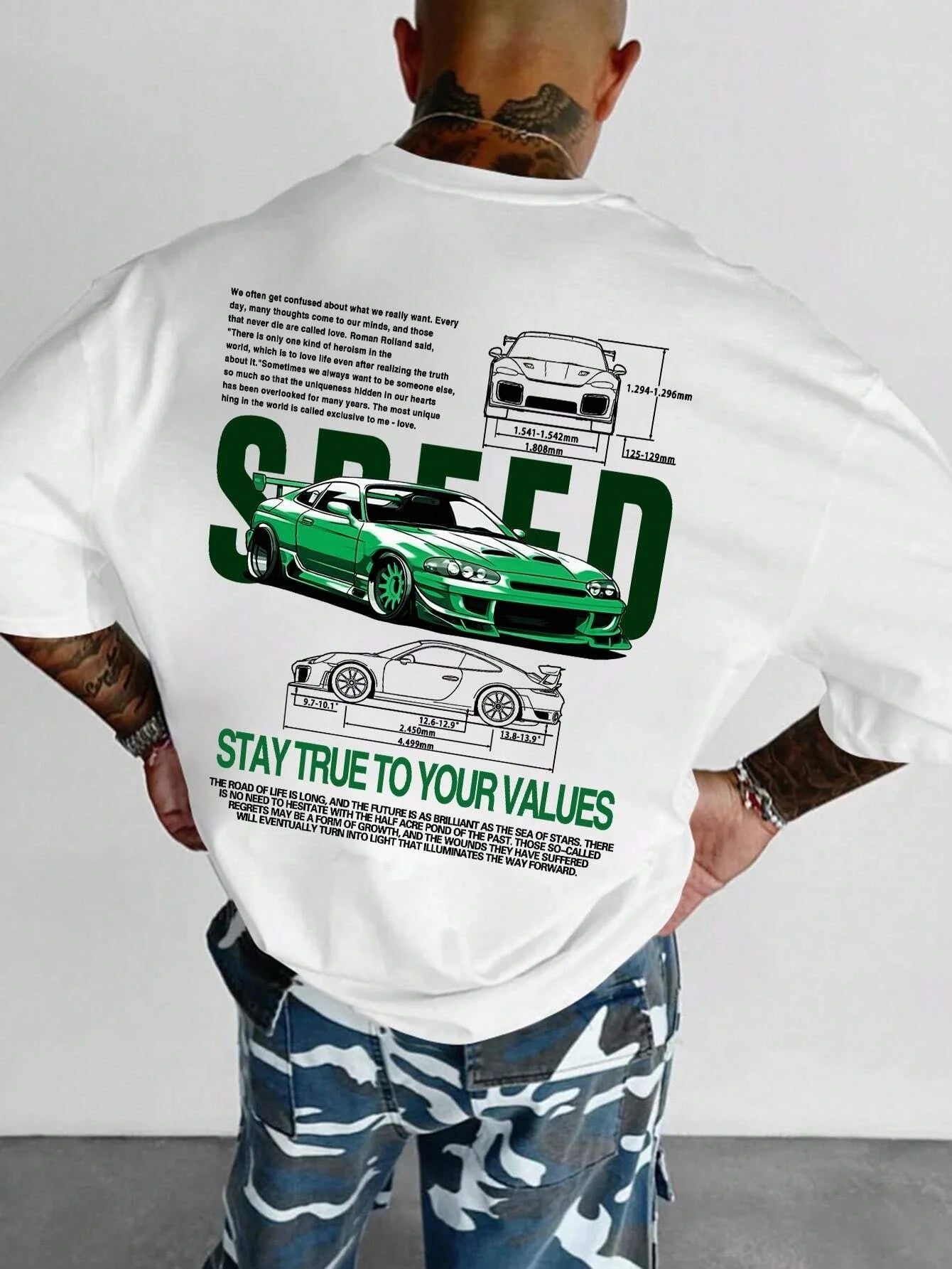 Classic High Quality Car Printed Men T-shirt Short Sleeve Tshirt Clothing Designer Tee Women Cotton T Shirt Unisex Fashion Tops
