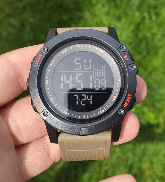 Men Watches Outdoor Sport Waterproof Digital Watch for Men Large LED Dial Fashion Khaki Military Wristwatch Relogio Masculino