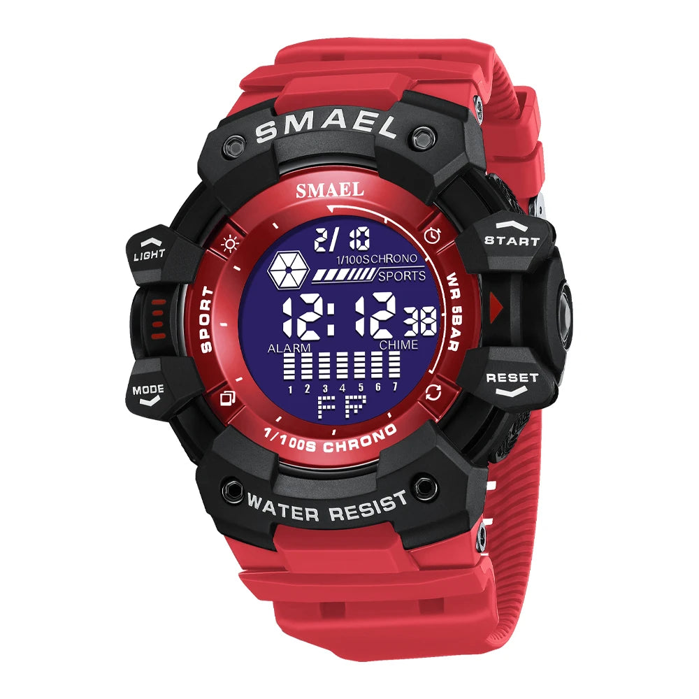 2023 Men Watches Luxury Man Military Watch SMAEL 8050 Waterproof Big Dial Fashion LED Backlight Sport Digital Watch For Men
