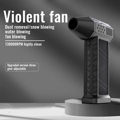 130000RPM Turbofan High Power Jet Fan Brushless Motor Variable Speed Dust Blower Cleaning Tool Air Duster Air Blower Handheld