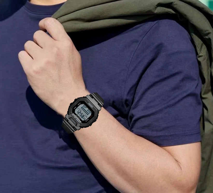 Fashion OHSEN Hombre Male Digital Watches 5ATM Dive Man Mens Sports Green Wristwatches Hand clocks Man Watch Reloj Masculino