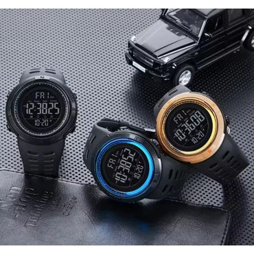 Men's Watch Sports Digital Watch Men's Large Dial Night Light Multi functional Military Electronic Watch