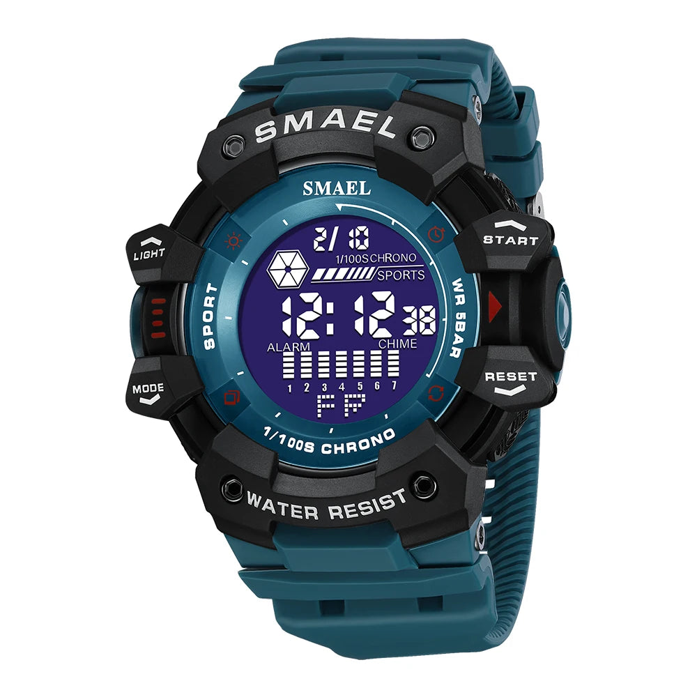 2023 Men Watches Luxury Man Military Watch SMAEL 8050 Waterproof Big Dial Fashion LED Backlight Sport Digital Watch For Men