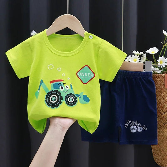 Child Clothing Sets Boys Cartoon Print Tshirt Simple Fashion Tees Shorts New Cute Tops Tracksuits Kids Short Sleeve Tops Shorts - TheGlamTrend14:200002130p44;200000463:200661895p446MChild Clothing Sets Boys Cartoon Print Tshirt Simple Fashion Tees Shorts New Cute Tops Tracksuits Kids Short Sleeve Tops Shorts