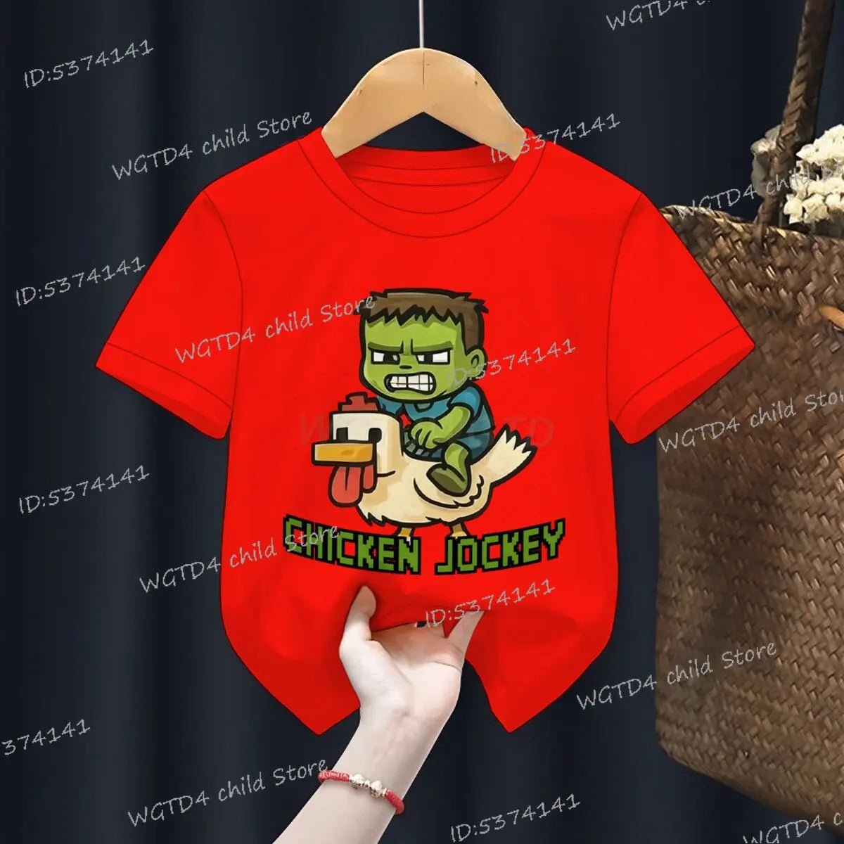 Children's Clothing Funny Chicken Jockey Graphic T Shirt Baby Girl Boy Summer Tops Cartoon Fashion Chicken Jockey Kids Clothes - TheGlamTrend14:10;200000463:200661902Red8TChildren's Clothing Funny Chicken Jockey Graphic T Shirt Baby Girl Boy Summer Tops Cartoon Fashion Chicken Jockey Kids Clothes