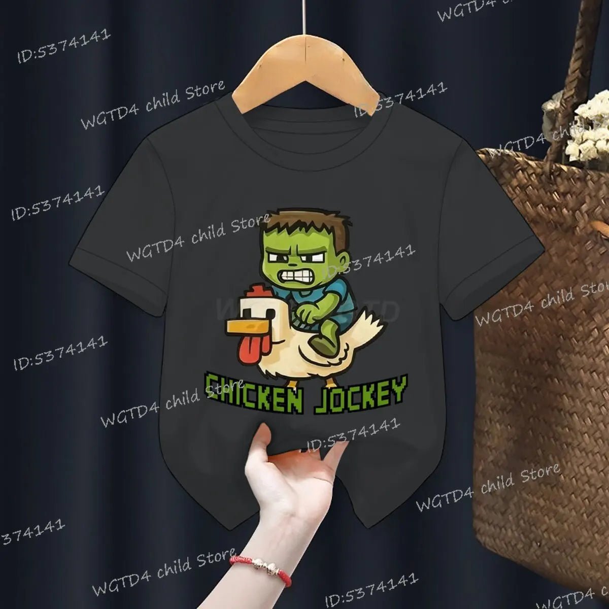 Children's Clothing Funny Chicken Jockey Graphic T Shirt Baby Girl Boy Summer Tops Cartoon Fashion Chicken Jockey Kids Clothes - TheGlamTrend14:200004890;200000463:200004187Dark Grey2TChildren's Clothing Funny Chicken Jockey Graphic T Shirt Baby Girl Boy Summer Tops Cartoon Fashion Chicken Jockey Kids Clothes
