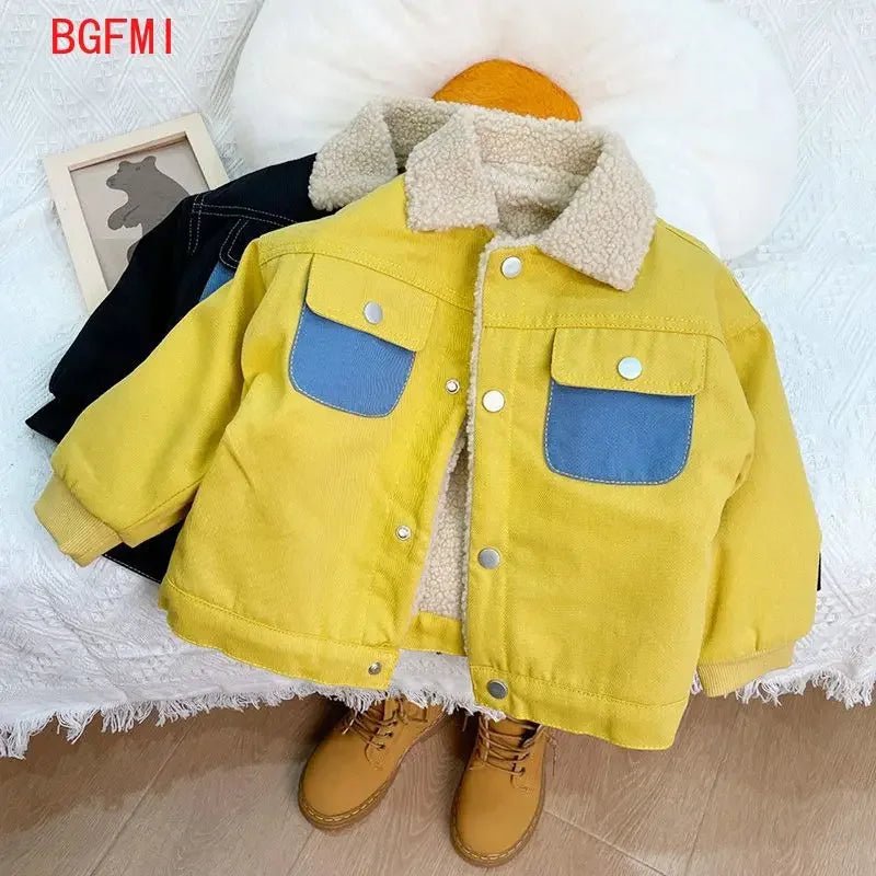 Children's Clothing Korean Kids Winter Clothes for Girls Plush Baby Coats Autumn Fashion Jacket for Boy Warm Kid Outerwear 0 - 5Y - TheGlamTrend14:933;200000463:200004193110cmCoffee110cmChildren's Clothing Korean Kids Winter Clothes for Girls Plush Baby Coats Autumn Fashion Jacket for Boy Warm Kid Outerwear 0 - 5Y
