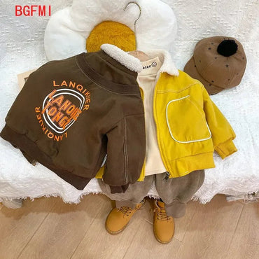 Children's Clothing Korean Kids Winter Clothes for Girls Plush Baby Coats Autumn Fashion Jacket for Boy Warm Kid Outerwear 0 - 5Y - TheGlamTrend14:933;200000463:200004193110cmCoffee110cmChildren's Clothing Korean Kids Winter Clothes for Girls Plush Baby Coats Autumn Fashion Jacket for Boy Warm Kid Outerwear 0 - 5Y