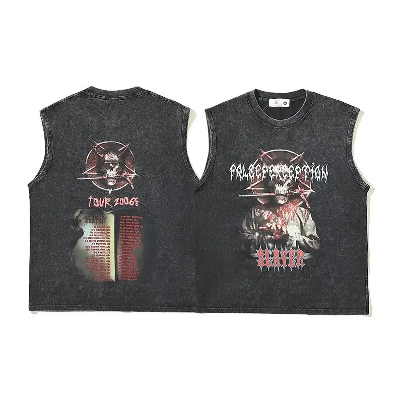 Designer T Shirt Tee Workout Shirts American Washed Tank Top Dark Man Ins Vintage Retro Sleeveless Short Sleeve Ins Tops Unisex - TheGlamTrend14:1759;5:41829XXLDesigner T Shirt Tee Workout Shirts American Washed Tank Top Dark Man Ins Vintage Retro Sleeveless Short Sleeve Ins Tops Unisex
