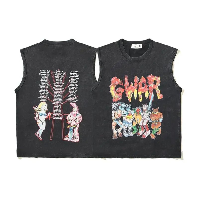 Designer T Shirt Tee Workout Shirts American Washed Tank Top Dark Man Ins Vintage Retro Sleeveless Short Sleeve Ins Tops Unisex - TheGlamTrend14:1932;5:1000140652XLDesigner T Shirt Tee Workout Shirts American Washed Tank Top Dark Man Ins Vintage Retro Sleeveless Short Sleeve Ins Tops Unisex