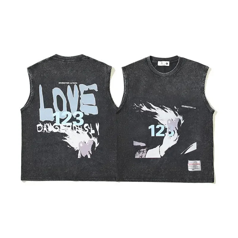 Designer T Shirt Tee Workout Shirts American Washed Tank Top Dark Man Ins Vintage Retro Sleeveless Short Sleeve Ins Tops Unisex - TheGlamTrend14:20000488910;5:10001406510XLDesigner T Shirt Tee Workout Shirts American Washed Tank Top Dark Man Ins Vintage Retro Sleeveless Short Sleeve Ins Tops Unisex