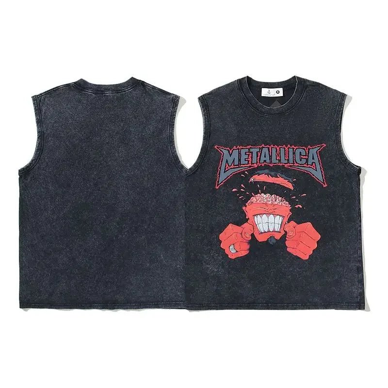 Designer T Shirt Tee Workout Shirts American Washed Tank Top Dark Man Ins Vintage Retro Sleeveless Short Sleeve Ins Tops Unisex - TheGlamTrend14:35085213;5:418213XXLDesigner T Shirt Tee Workout Shirts American Washed Tank Top Dark Man Ins Vintage Retro Sleeveless Short Sleeve Ins Tops Unisex