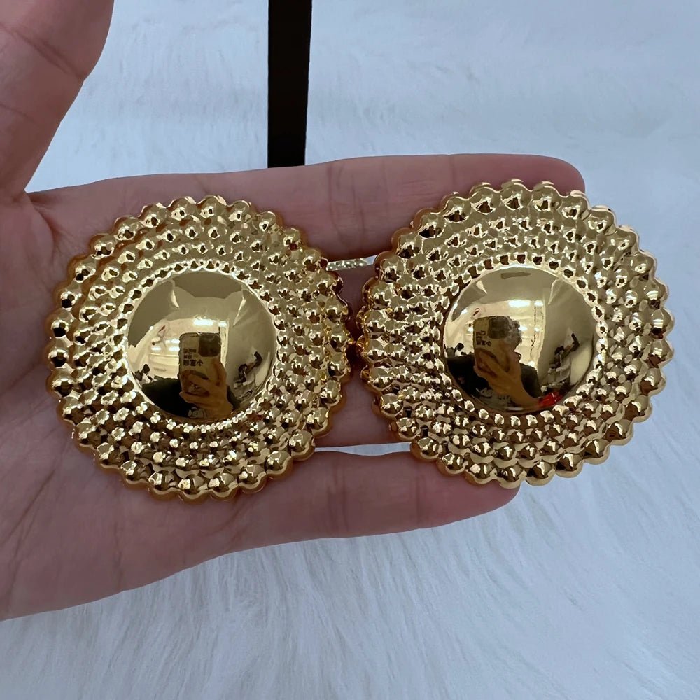 Dubai Jewelry Set for Women Round Beads Pendant Necklace and Earrings Gold Plated Jewelry for Weddings Bride Accessory Gift - TheGlamTrend200001033:361180Big SizeBig Size 1Dubai Jewelry Set for Women Round Beads Pendant Necklace and Earrings Gold Plated Jewelry for Weddings Bride Accessory Gift