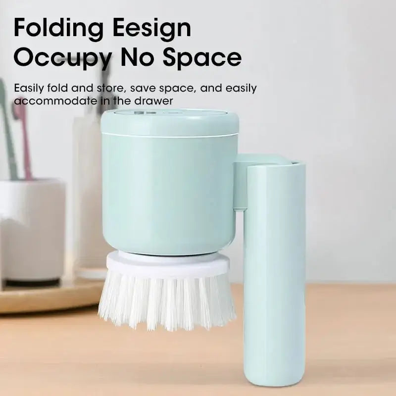 Electric Spin Scrubber, Bathroom Cordless Cleaning Brush Power Scrubber with 5 Replaceable Brush Heads, Electric Cleaning Brush - TheGlamTrend14:200001438WhiteWhiteElectric Spin Scrubber, Bathroom Cordless Cleaning Brush Power Scrubber with 5 Replaceable Brush Heads, Electric Cleaning Brush
