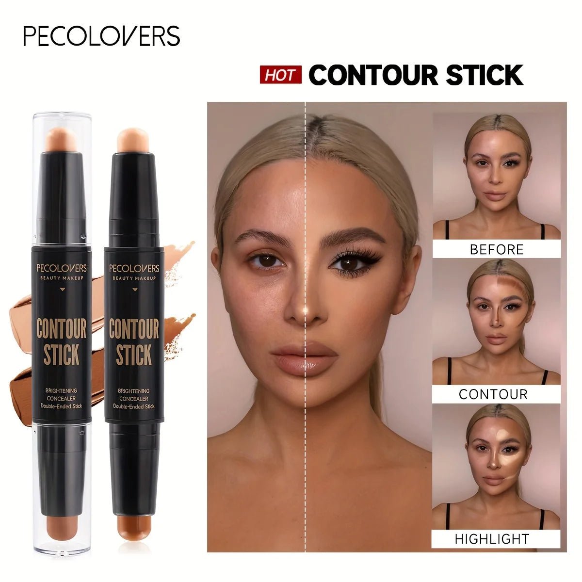 Face Concealer Contouring For Face Bronzer Beauty Contour Makeup Base Foundation Cream For Women's Cosmetics New - TheGlamTrend200001176:2000048890202Face Concealer Contouring For Face Bronzer Beauty Contour Makeup Base Foundation Cream For Women's Cosmetics New